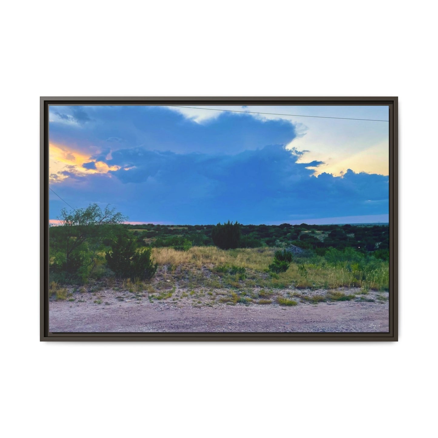 Cloudy Sunset, Gallery Canvas Wraps, Horizontal Frame