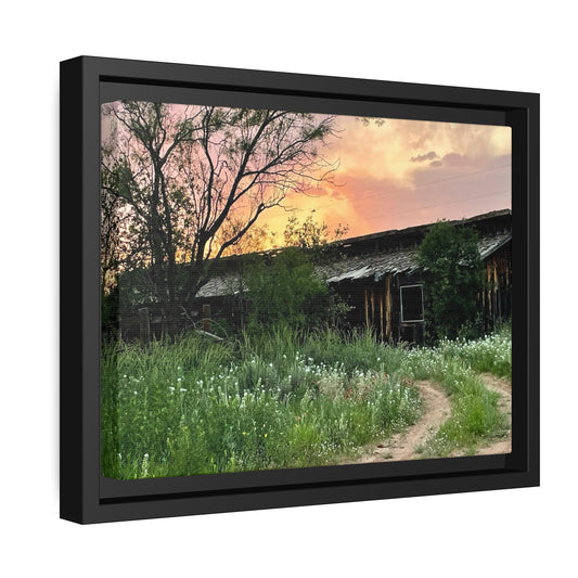 Stable, Matte Canvas, Black Frame