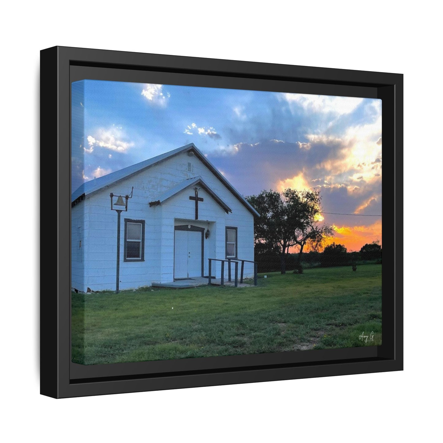 Chapel Sunset, Gallery Canvas Wraps, Horizontal Frame