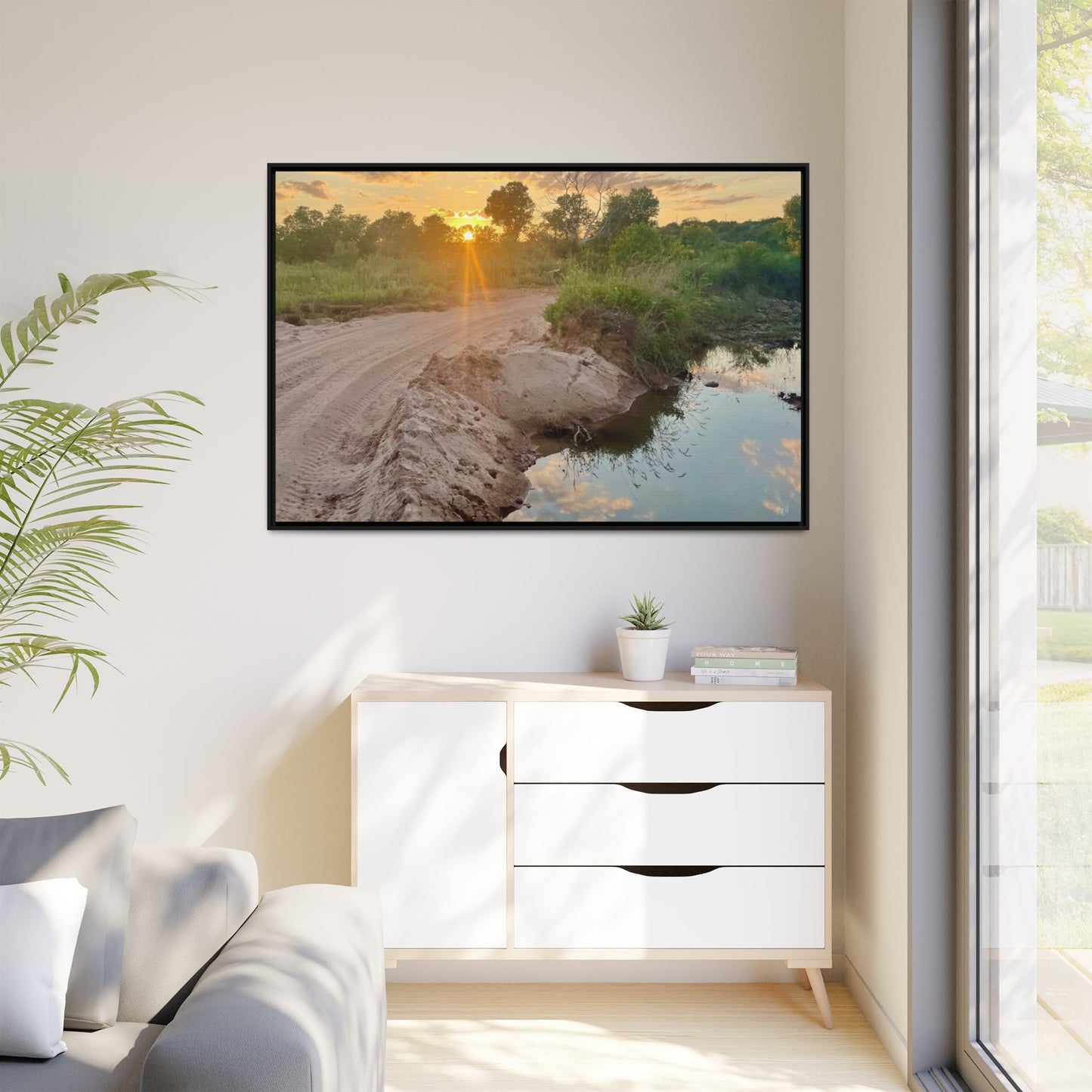 Matte Canvas, Framed (Multi-color)