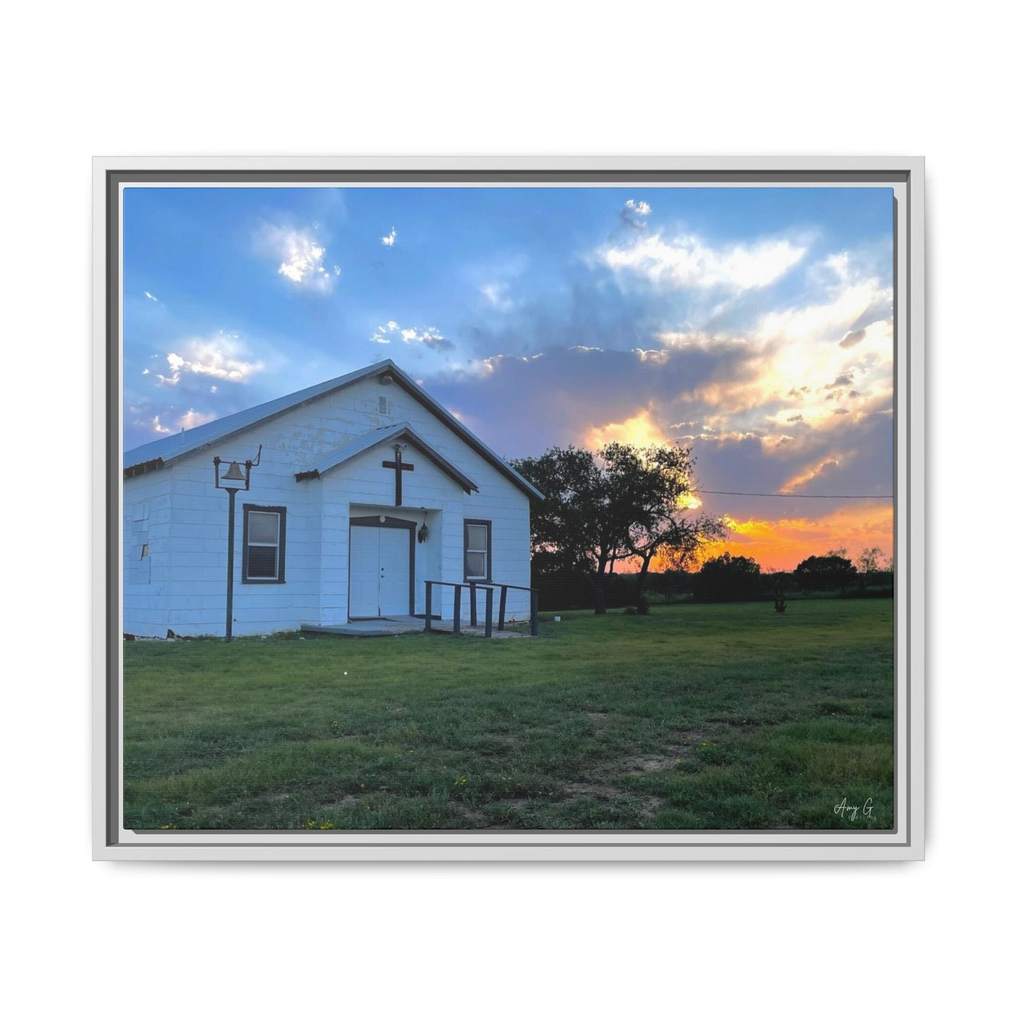 Chapel Sunset, Gallery Canvas Wraps, Horizontal Frame
