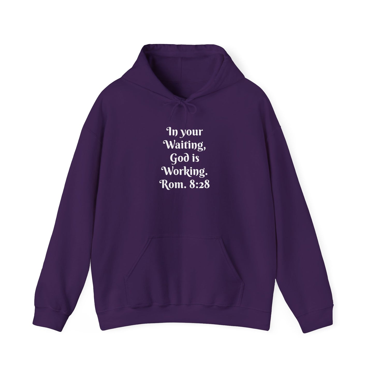 In Your Waiting, God is Working Unisex Heavy Blend™ Hooded Sweatshirt
