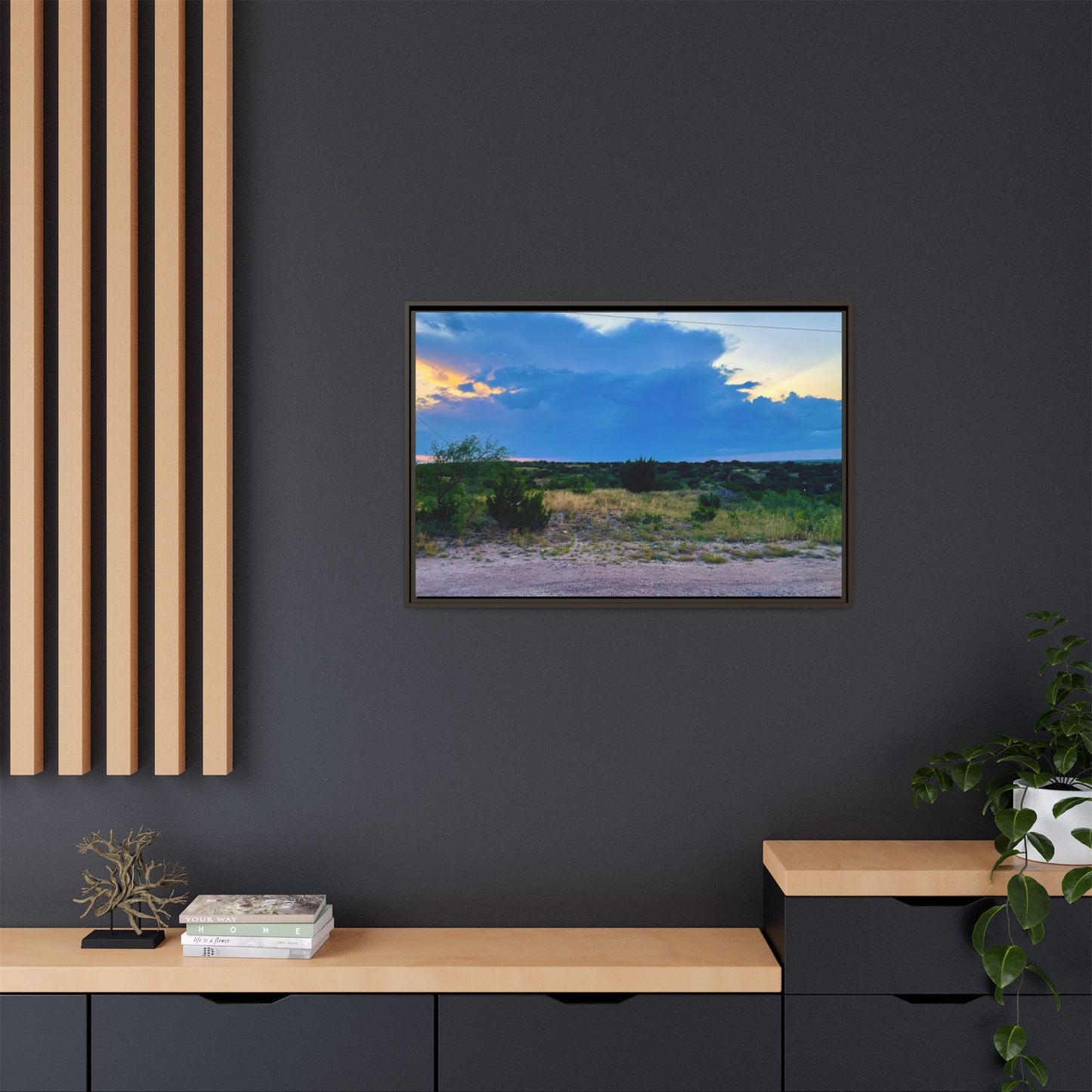 Cloudy Sunset, Gallery Canvas Wraps, Horizontal Frame