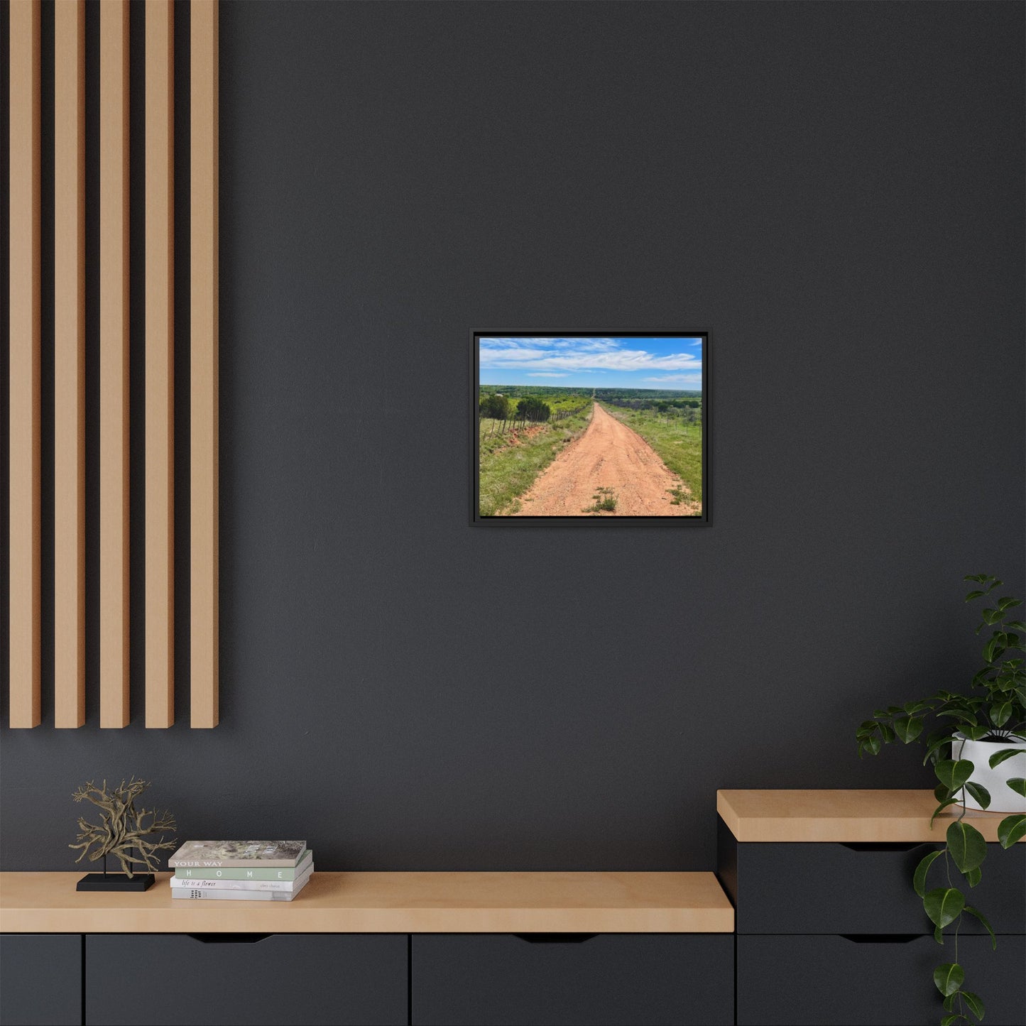 Bird Ranch Road, Matte Canvas, Framed (Multi-color)
