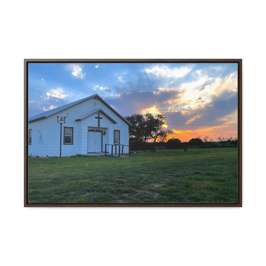 Chapel Sunset, Gallery Canvas Wraps, Horizontal Frame