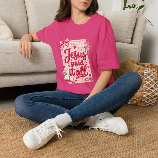Jesus paid it all, Unisex Softstyle T-Shirt