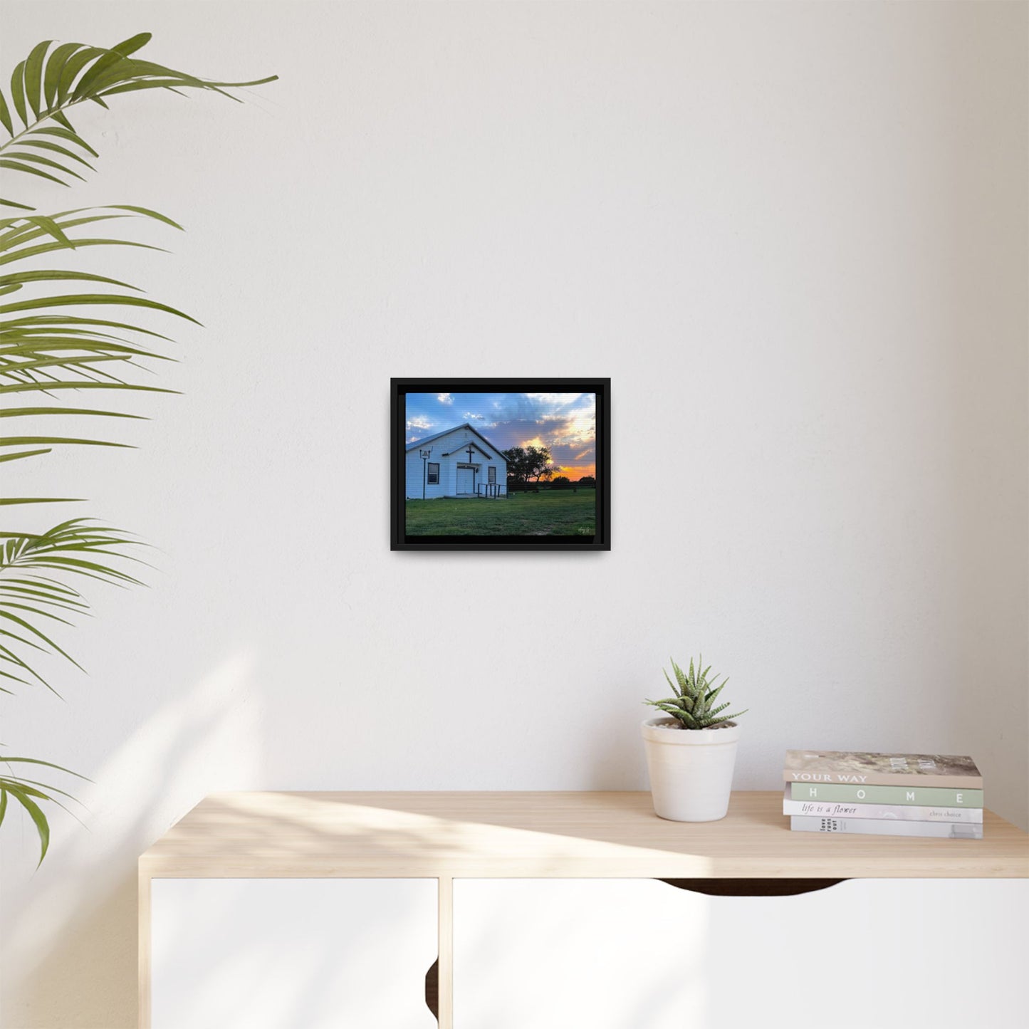 Chapel Sunset, Gallery Canvas Wraps, Horizontal Frame