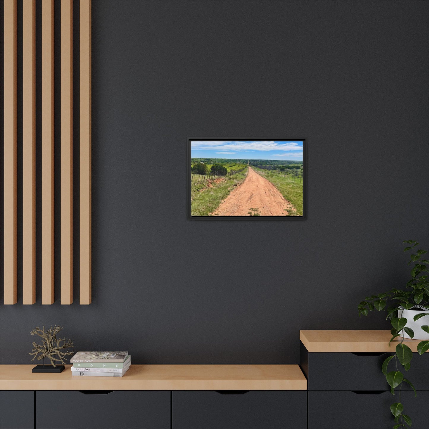 Bird Ranch Road, Matte Canvas, Framed (Multi-color)