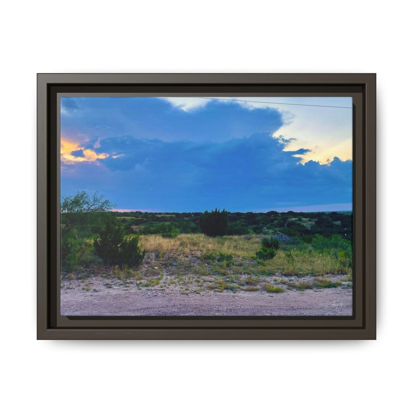 Cloudy Sunset, Gallery Canvas Wraps, Horizontal Frame