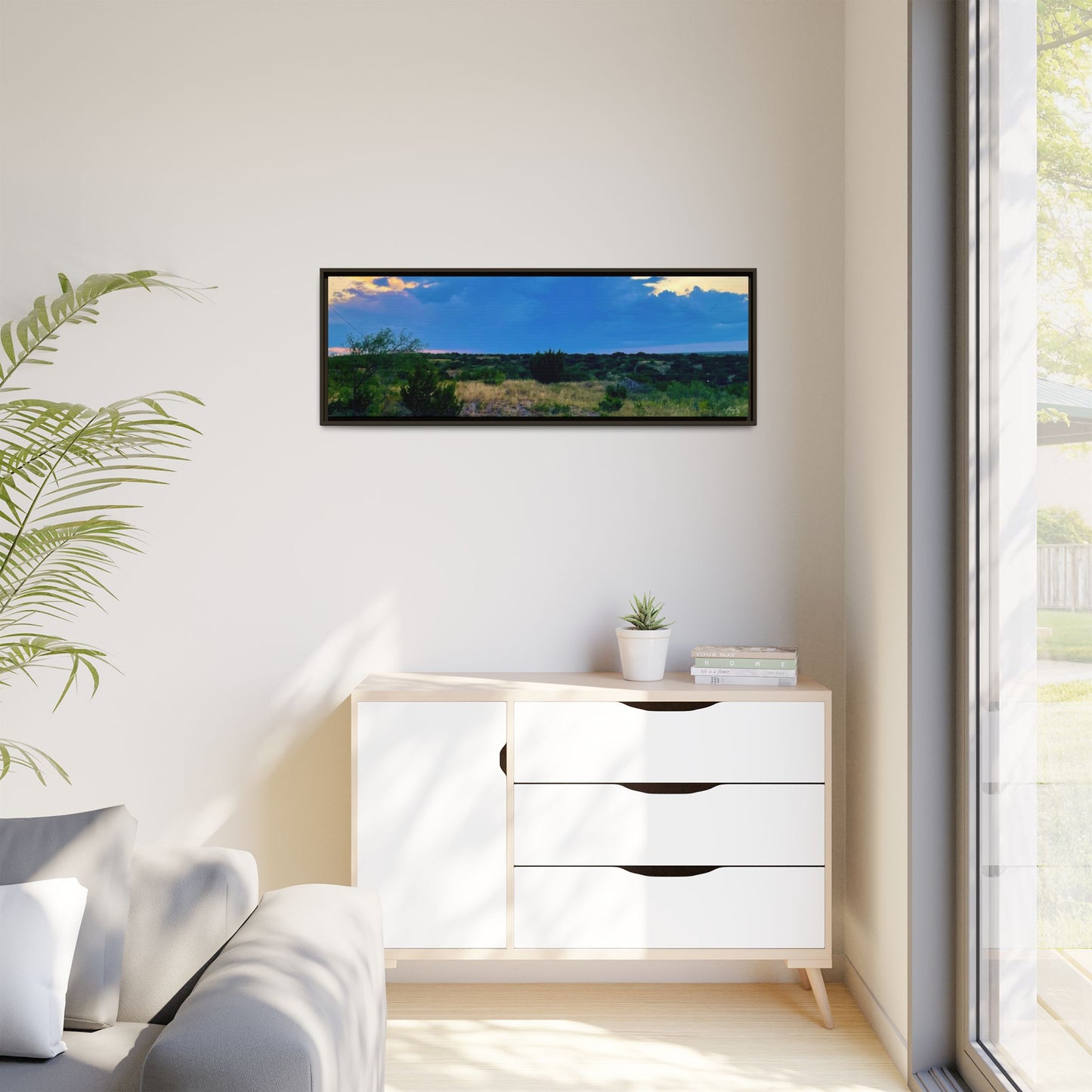 Cloudy Sunset, Gallery Canvas Wraps, Horizontal Frame