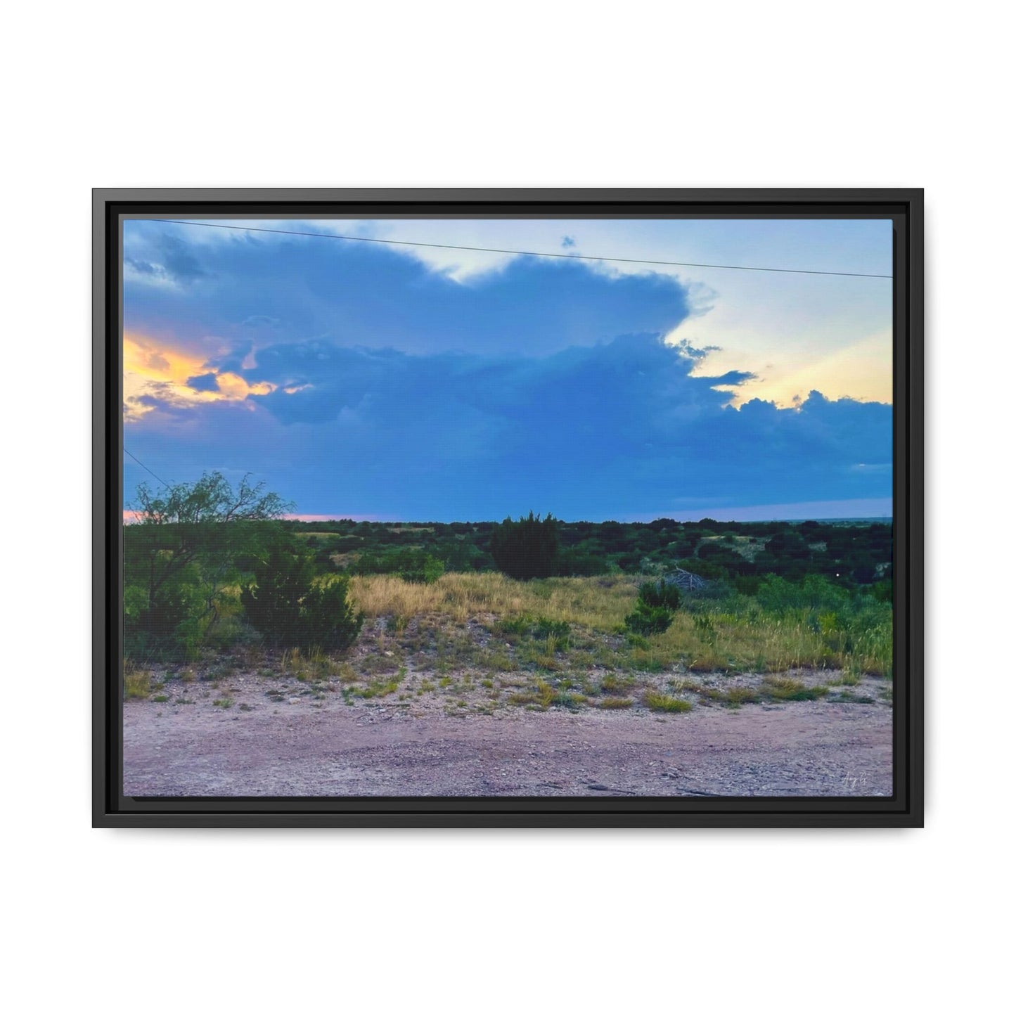 Cloudy Sunset, Gallery Canvas Wraps, Horizontal Frame