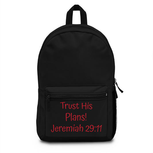 Trust His Plans, Backpack