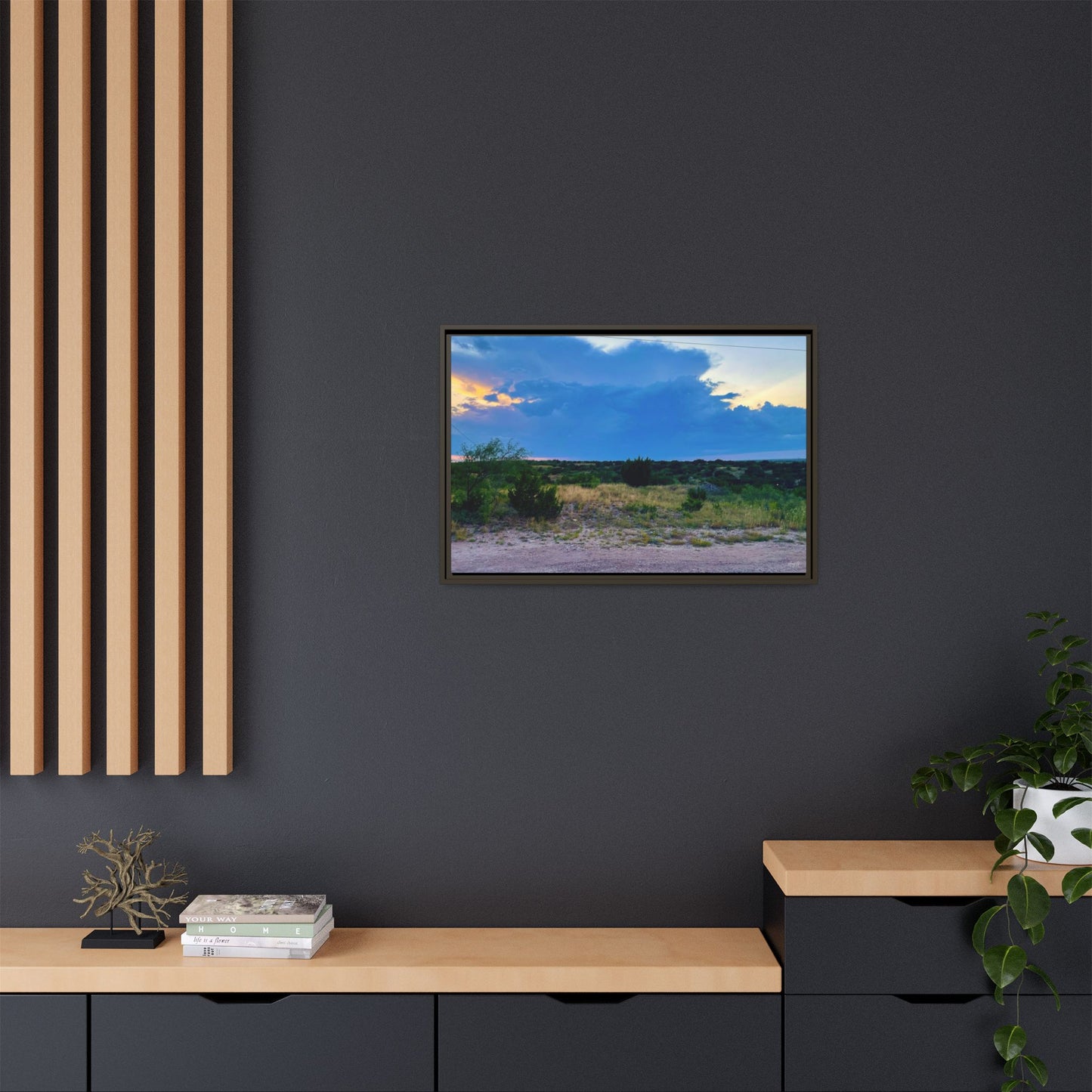 Cloudy Sunset, Gallery Canvas Wraps, Horizontal Frame