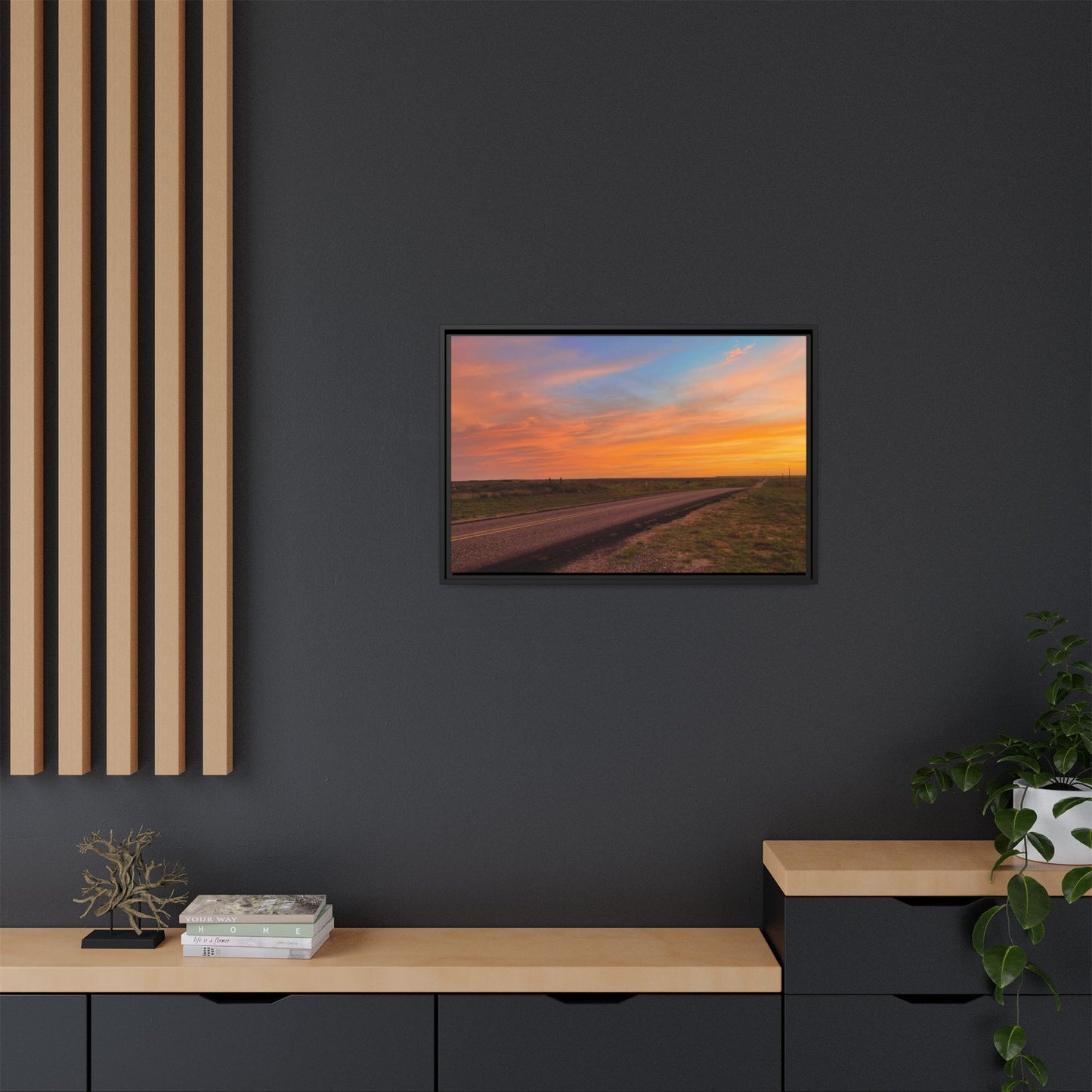 Fire and Ice Gallery Canvas Wraps, Horizontal Frame