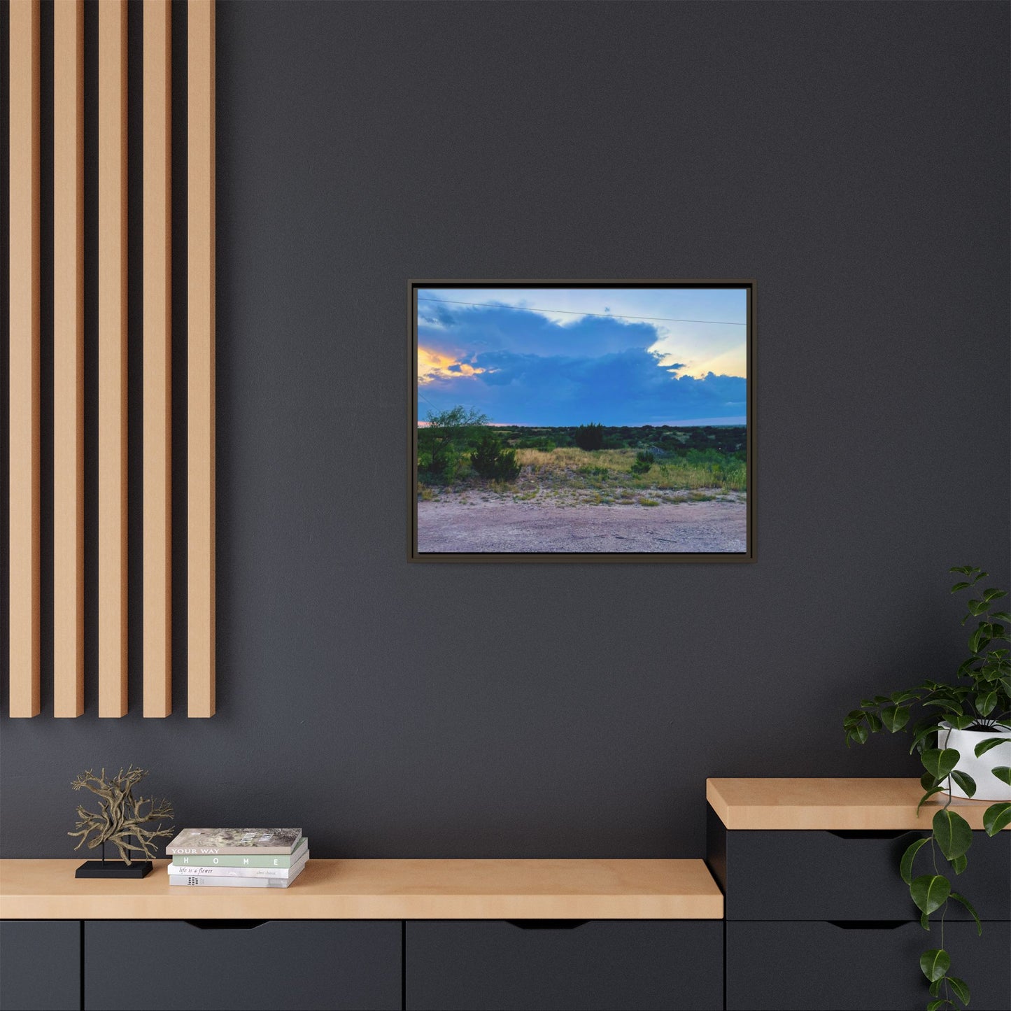Cloudy Sunset, Gallery Canvas Wraps, Horizontal Frame
