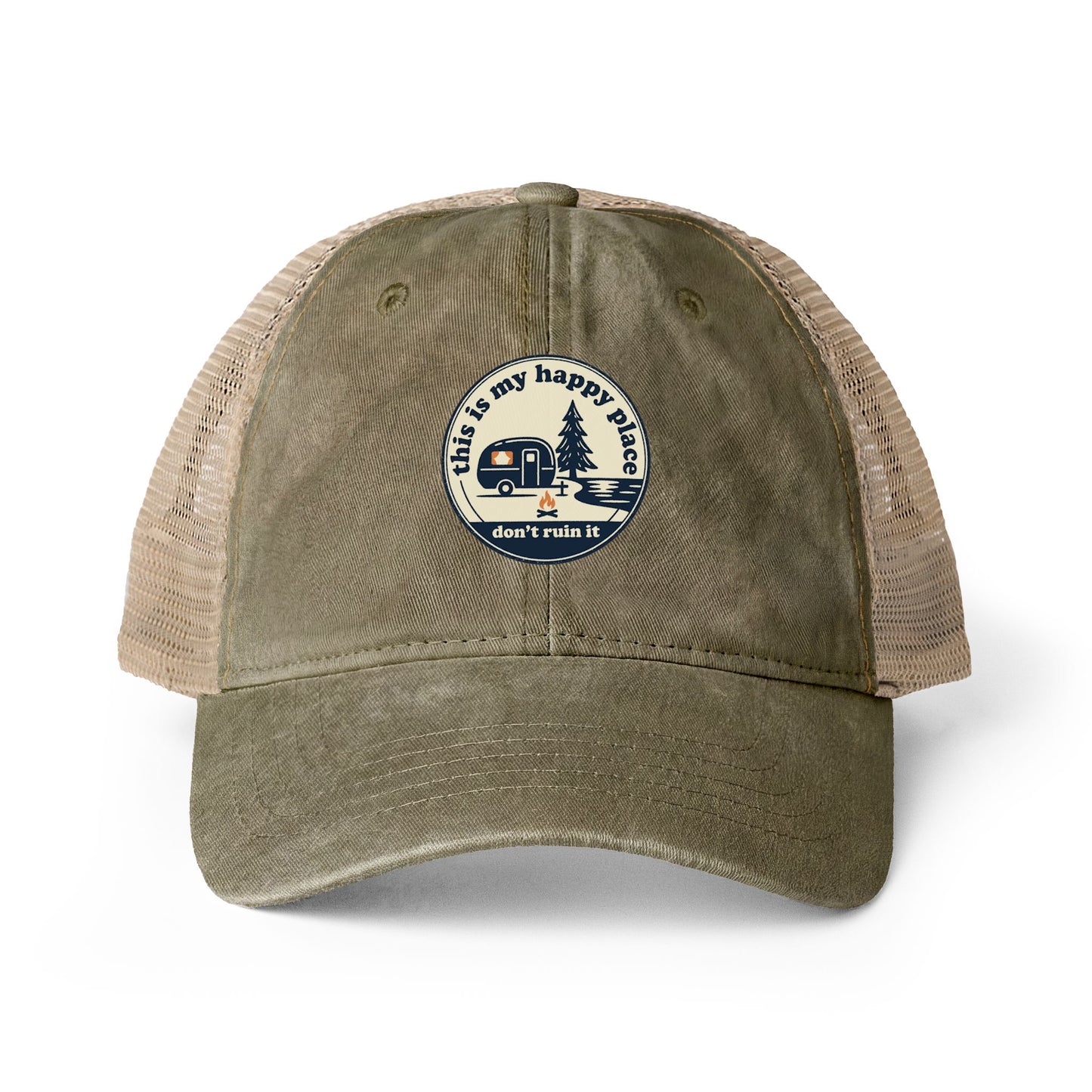 Women's Washed Mesh-Back Cap