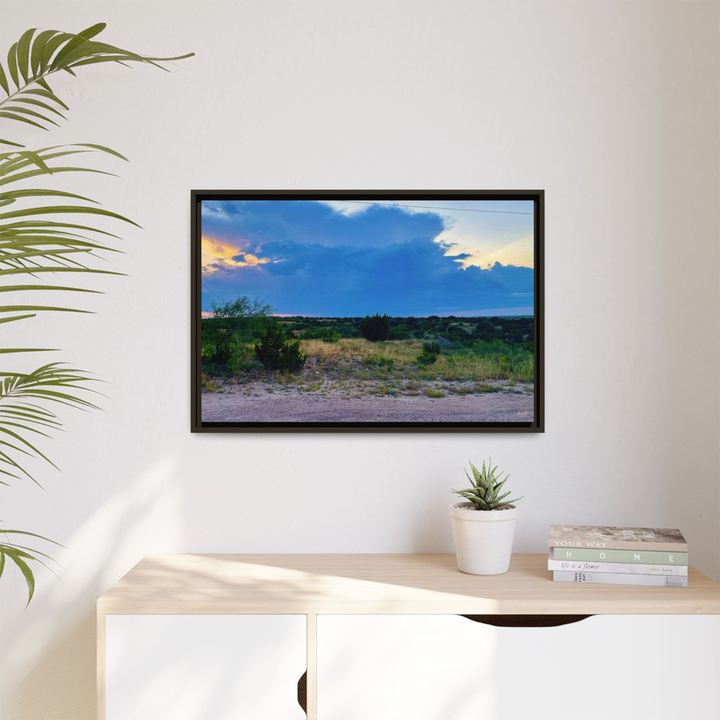 Cloudy Sunset, Gallery Canvas Wraps, Horizontal Frame