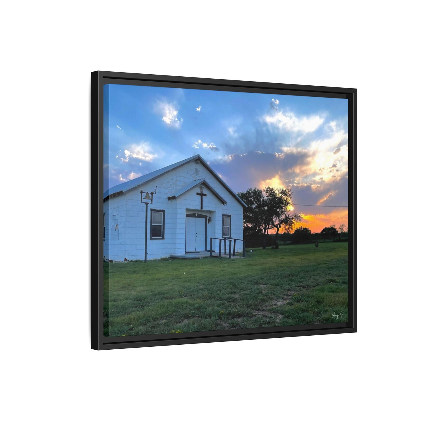 Chapel Sunset, Gallery Canvas Wraps, Horizontal Frame