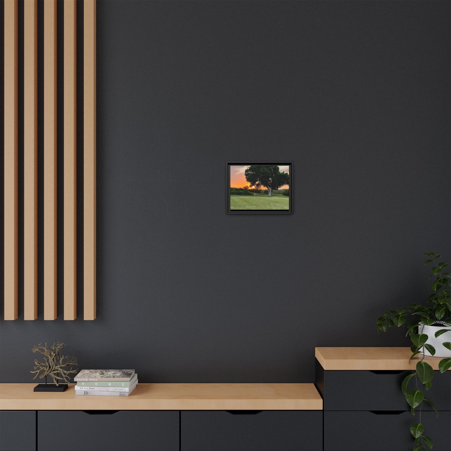 Golf Green sunset, Gallery Canvas Wraps, Horizontal Frame