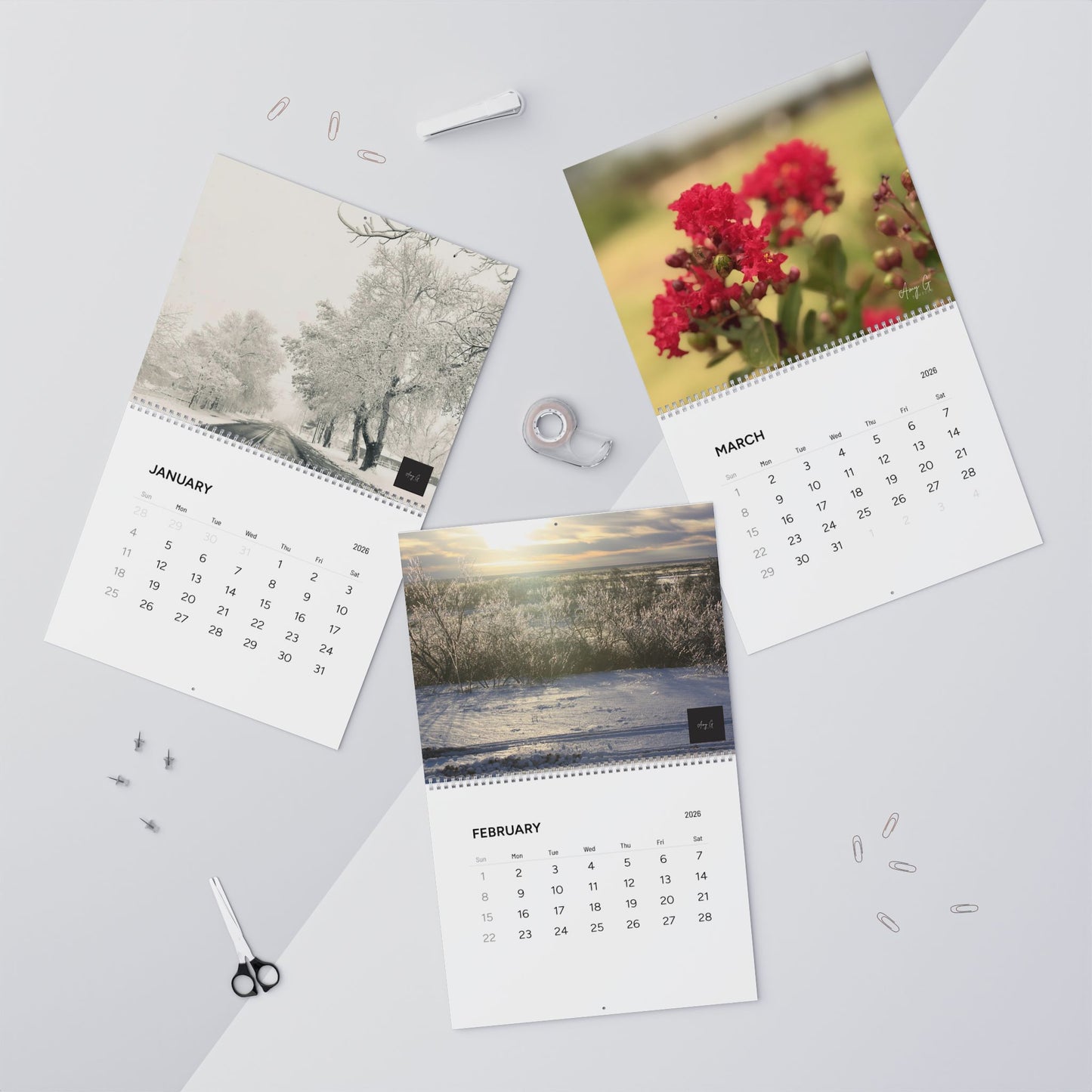 Amy G Bearden, Wall Calendars (2026)