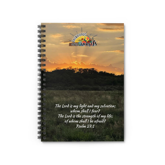 The Lord is my Light, Spiral Notebook - Ruled Line
