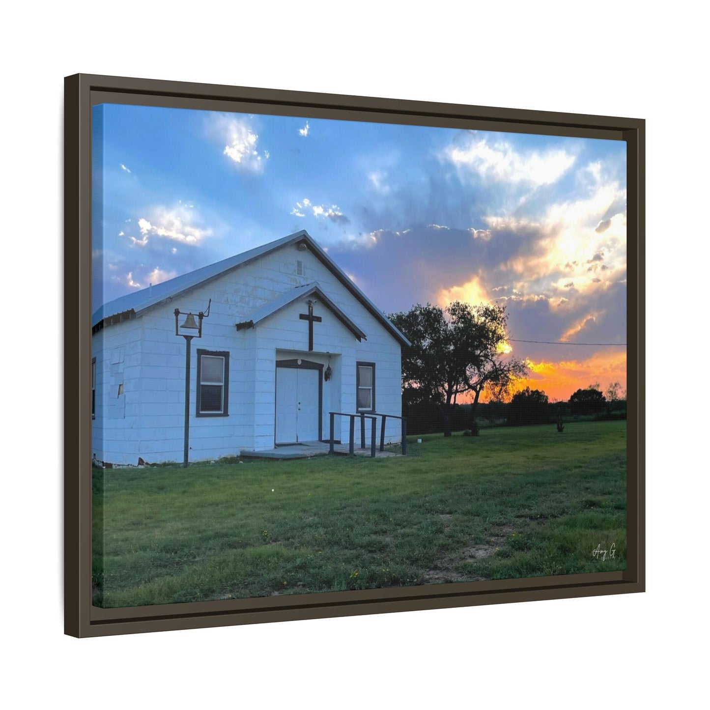 Chapel Sunset, Gallery Canvas Wraps, Horizontal Frame