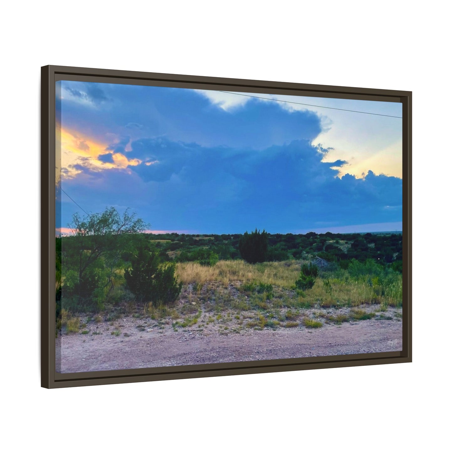 Cloudy Sunset, Gallery Canvas Wraps, Horizontal Frame
