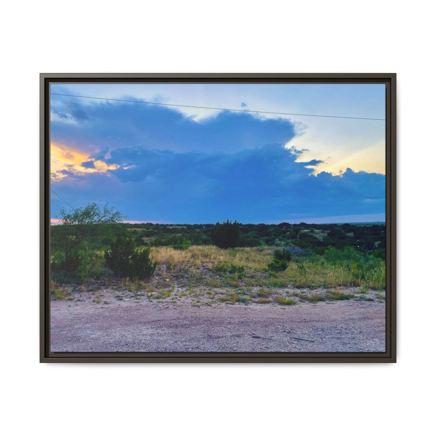 Cloudy Sunset, Gallery Canvas Wraps, Horizontal Frame