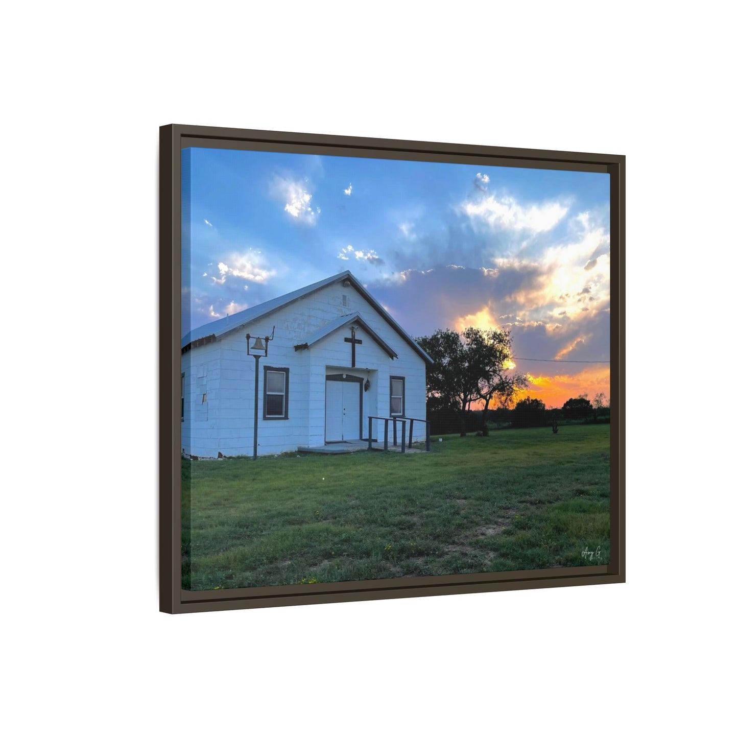 Chapel Sunset, Gallery Canvas Wraps, Horizontal Frame
