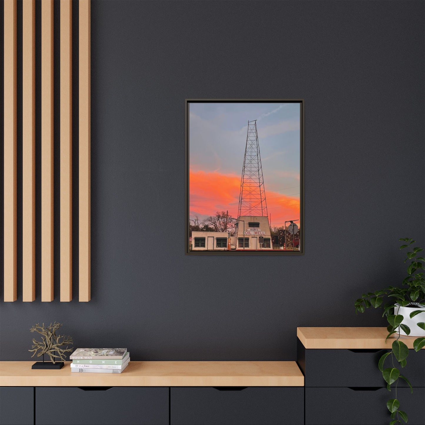 Bob's Oil Well, Gallery Canvas Wraps, Vertical Frame