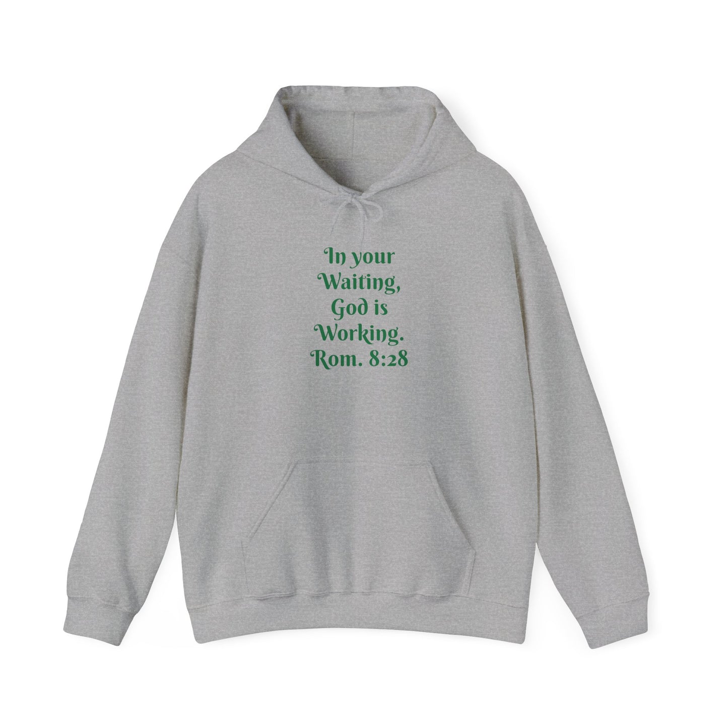 In Your Waiting, God is Working Unisex Heavy Blend™ Hooded Sweatshirt