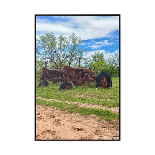 Twin Tractors, Gallery Canvas Wraps, Vertical Frame