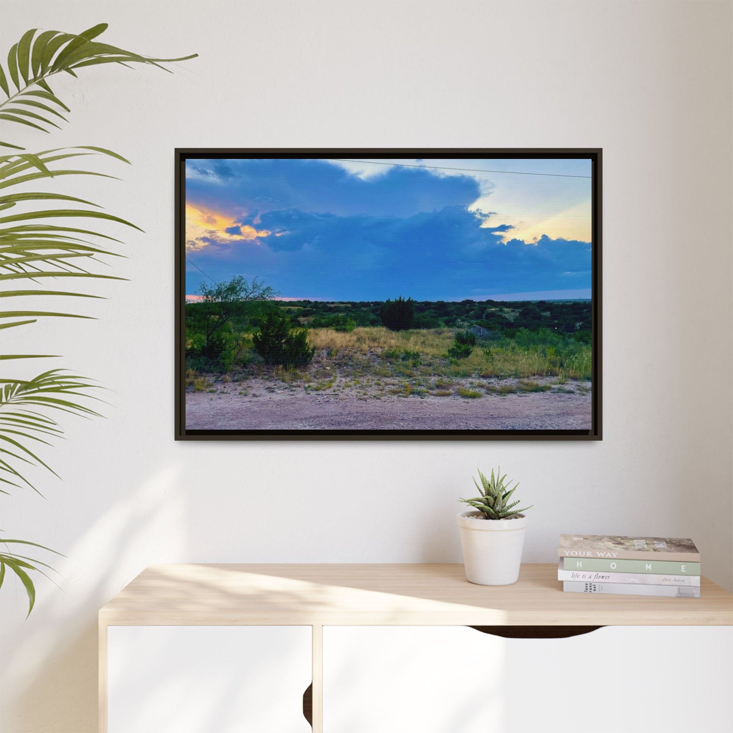 Cloudy Sunset, Gallery Canvas Wraps, Horizontal Frame