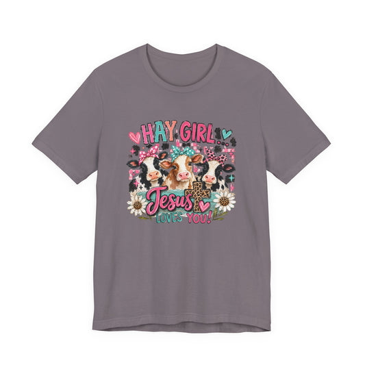 Hay girl, Unisex Jersey Short Sleeve Tee
