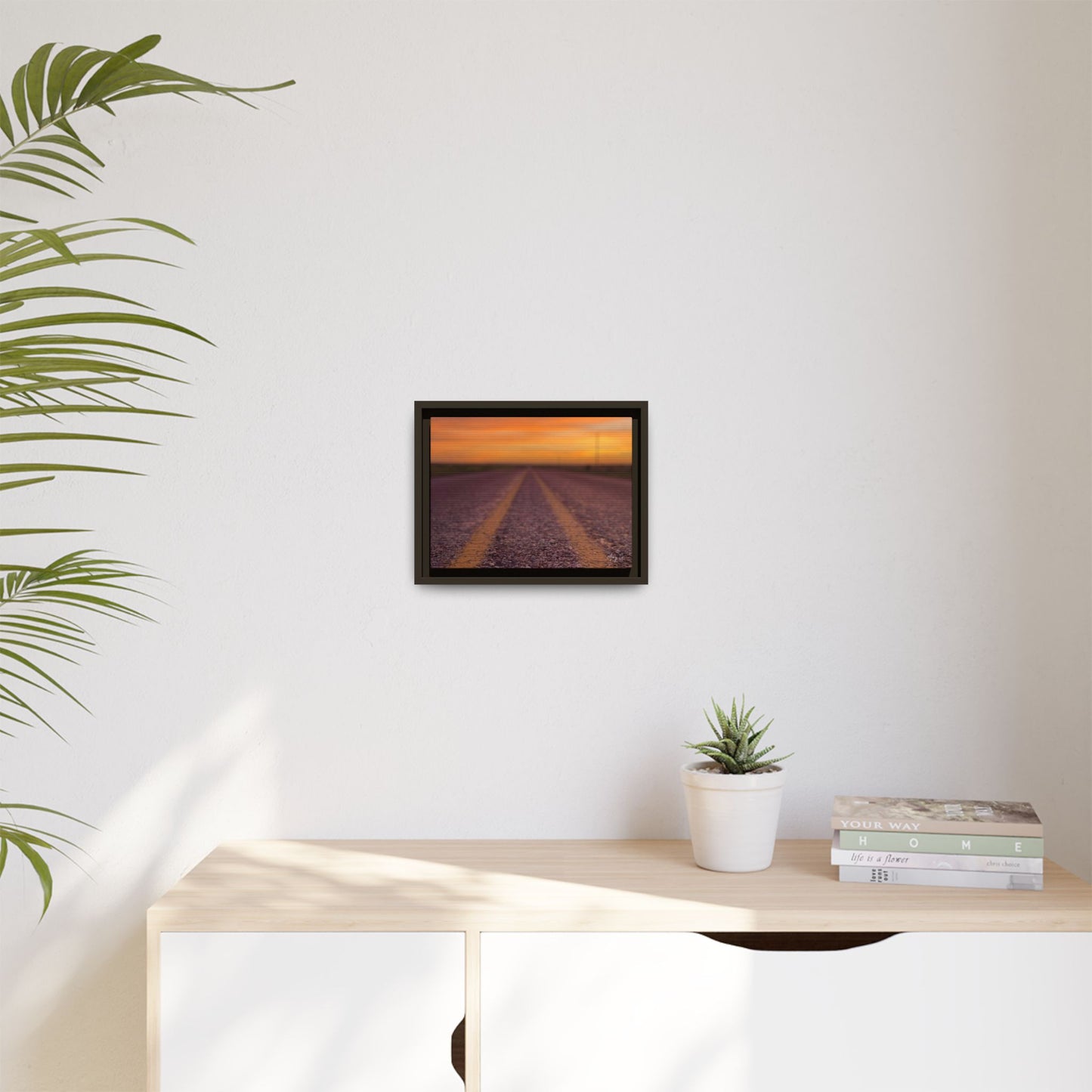 Highways and the Biways Sunset, Gallery Canvas Wraps, Vertical Frame