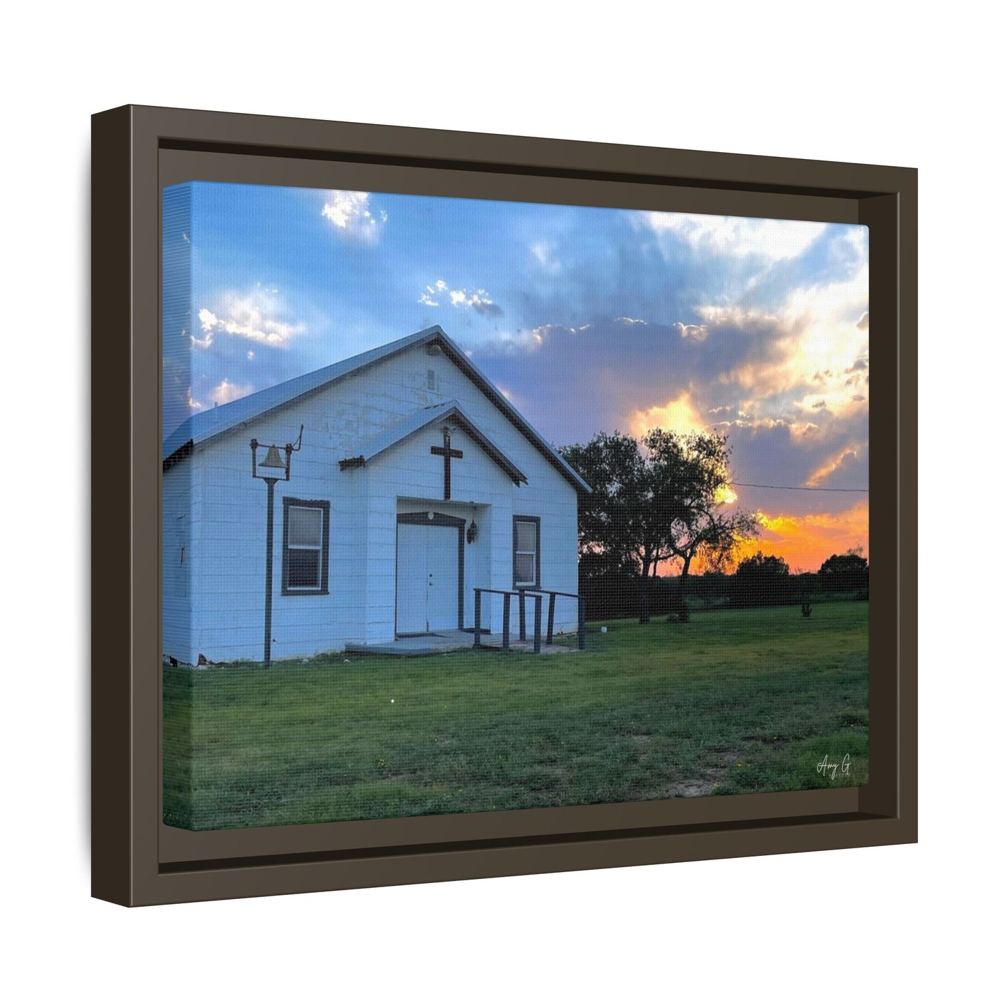 Chapel Sunset, Gallery Canvas Wraps, Horizontal Frame