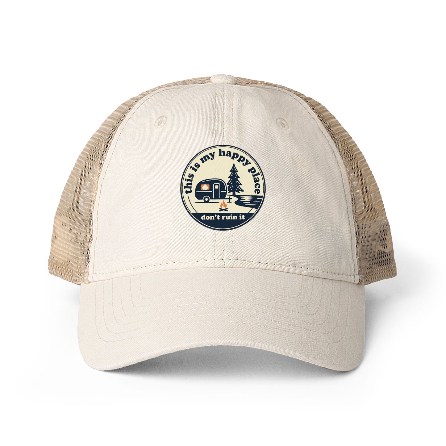 Women's Washed Mesh-Back Cap
